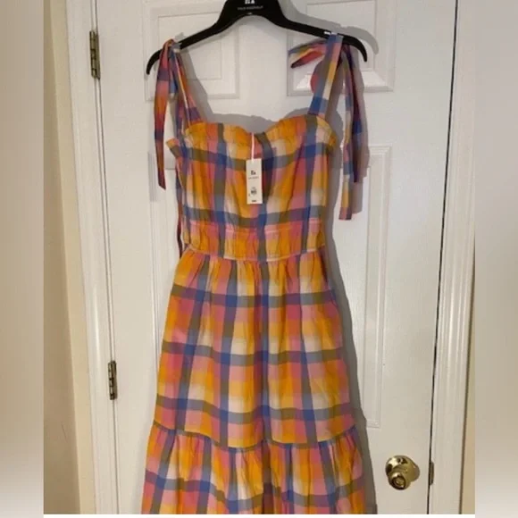 Free Assembly Midi Sundress with Tie Shoulder Straps - M - Picture 2 of 8